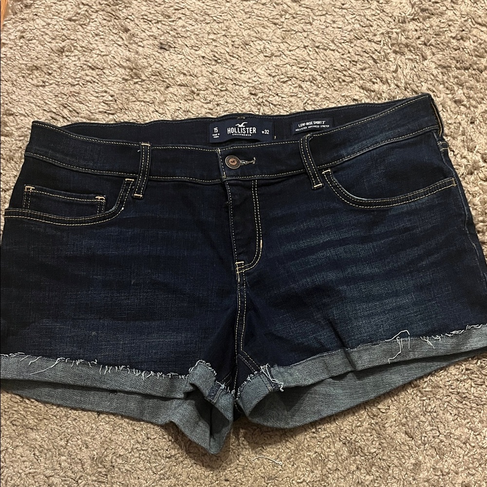 Hollister Women's Deep Indigo Jean Shorts
